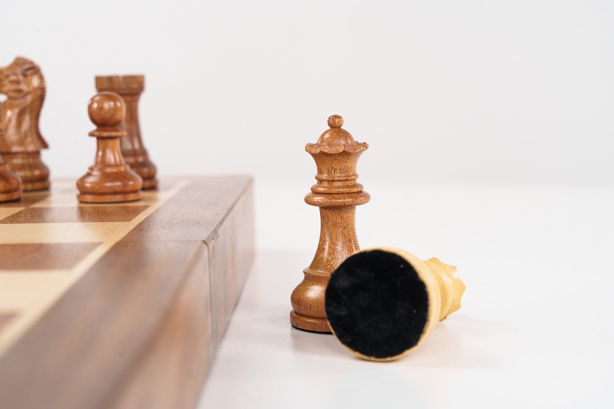 16" Folding Magnetic Wooden Chess Set - Chess Set - Chess-House