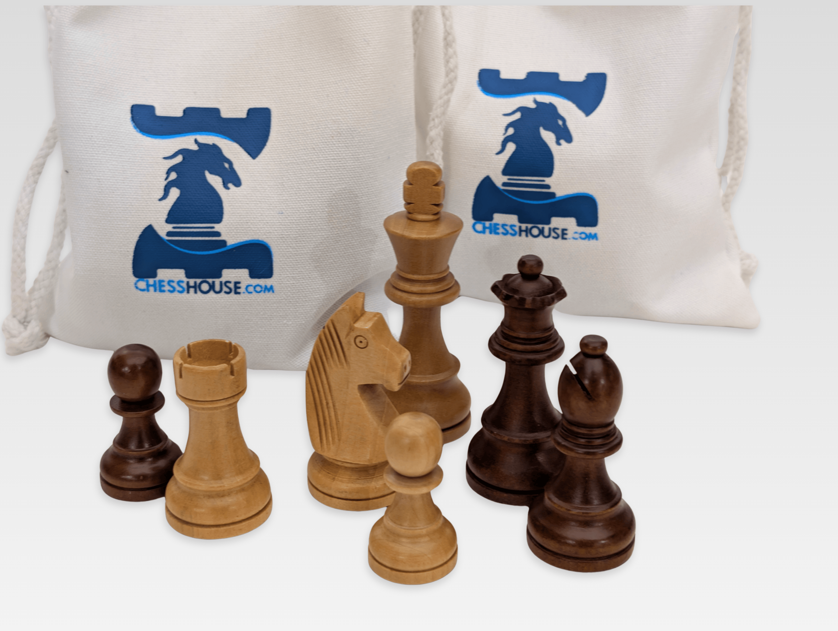 3.75" Weighted Wooden Chess Pieces - Piece - Chess-House
