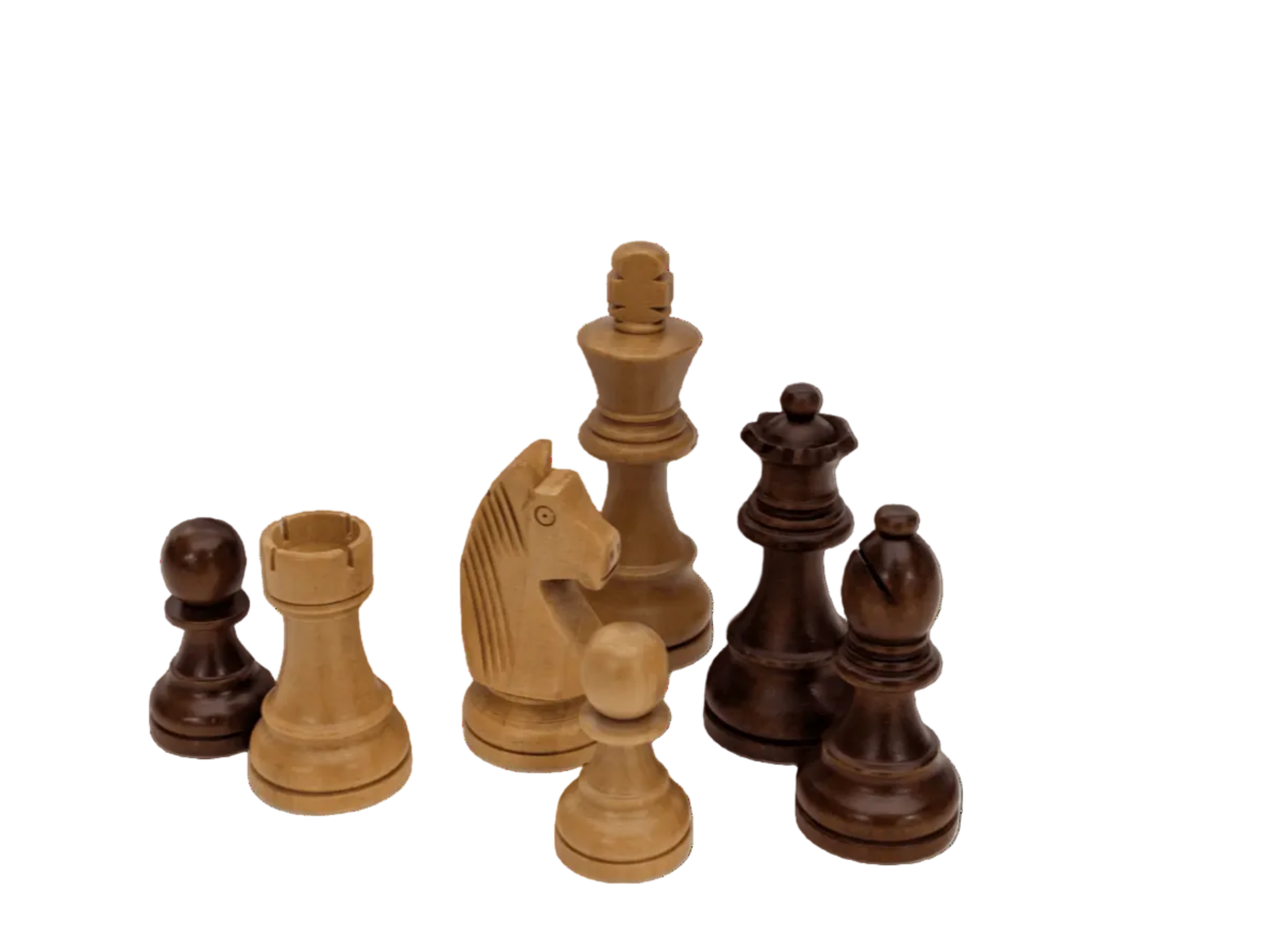 3.75" Weighted Wooden Chess Pieces - Piece - Chess-House