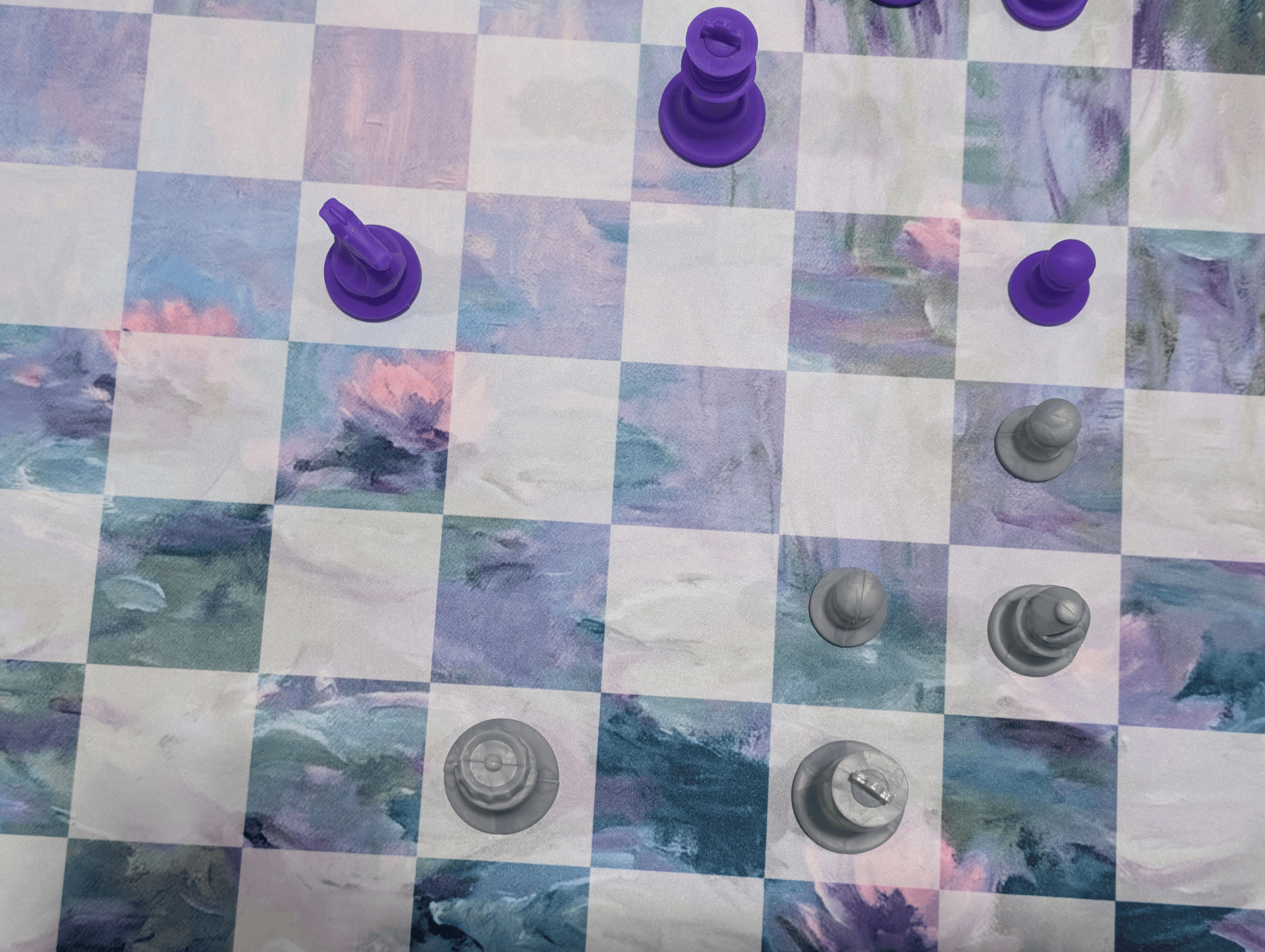 A Chess Set for Mom - Watercolor Lilies by Epic Chess Boards - Chess Set - Chess-House