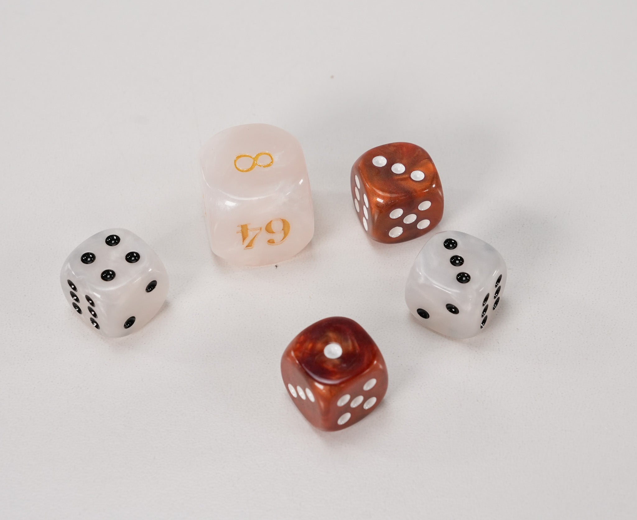 Backgammon Dice Set - Marbled - Game - Chess-House