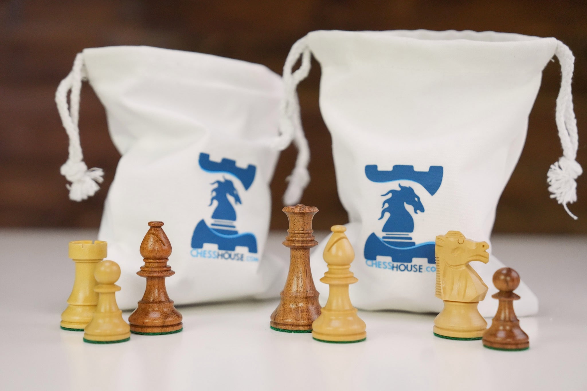 Club Chess Pieces with Storage Board - Chess Set - Chess-House