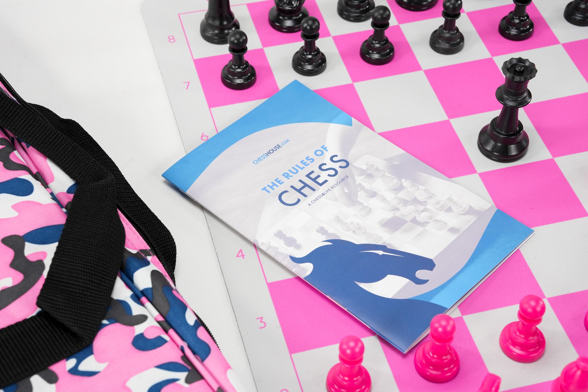 Club Chess Set Color Combo 3 - Pink Camo - Chess Set - Chess-House