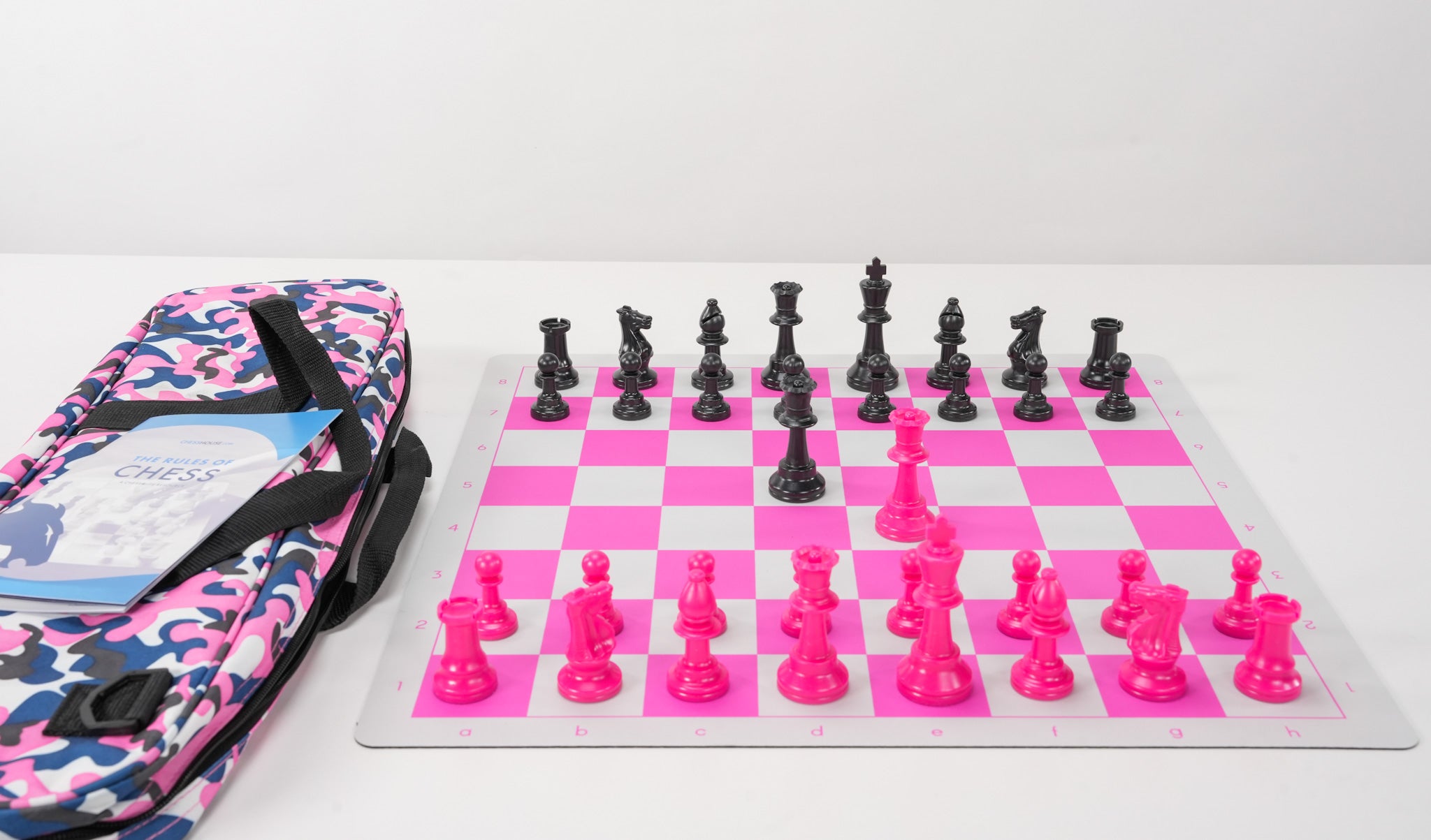 Club Chess Set Color Combo 3 - Pink Camo - Chess Set - Chess-House