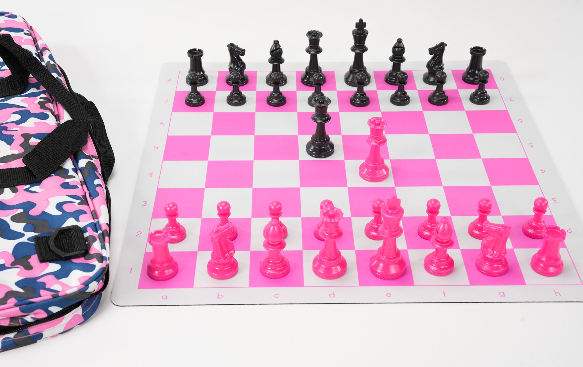 Club Chess Set Color Combo 3 - Pink Camo - Chess Set - Chess-House