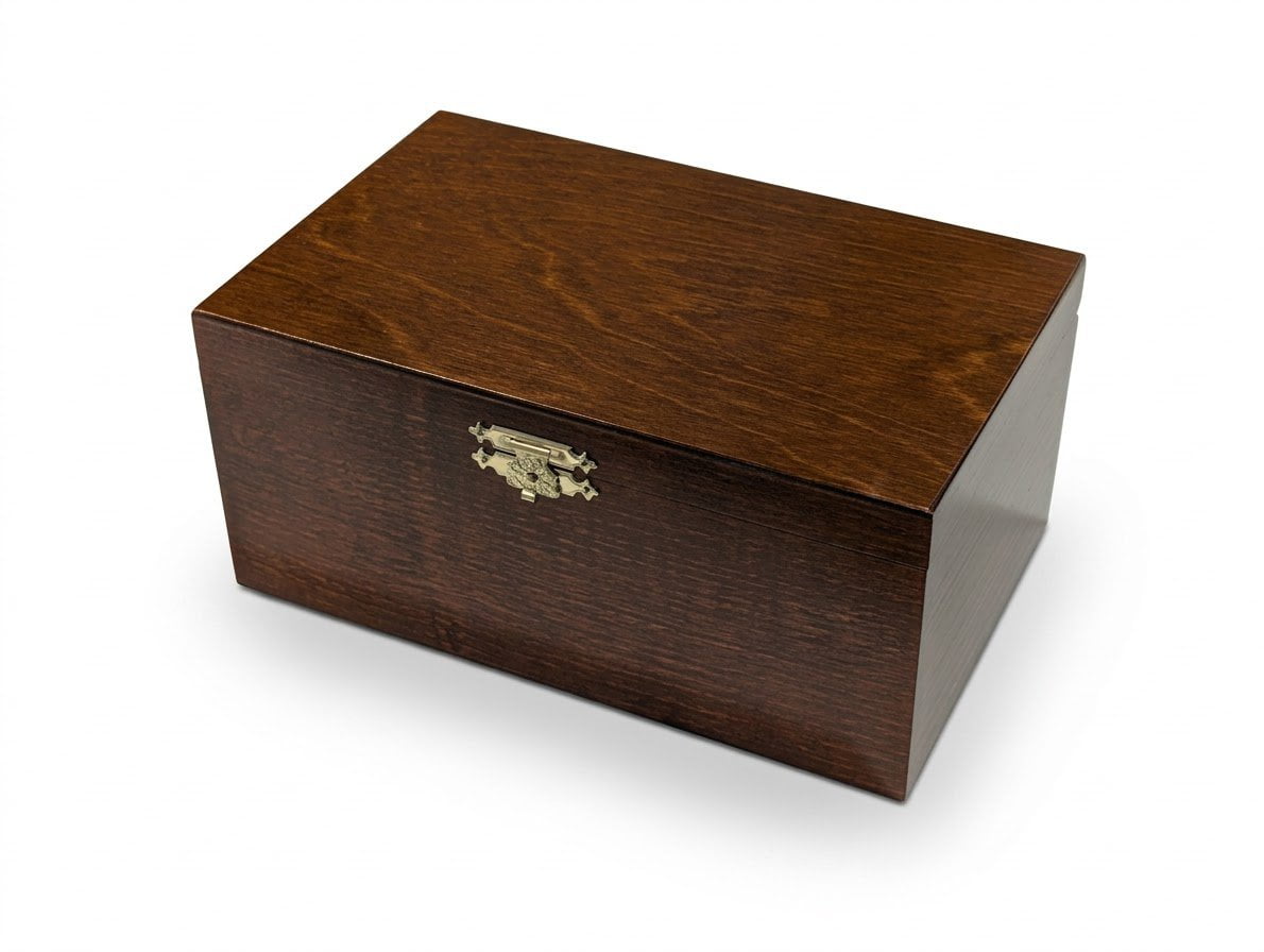 Dark Brown Storage Box (for most pieces up to 4.25") - Box - Chess-House