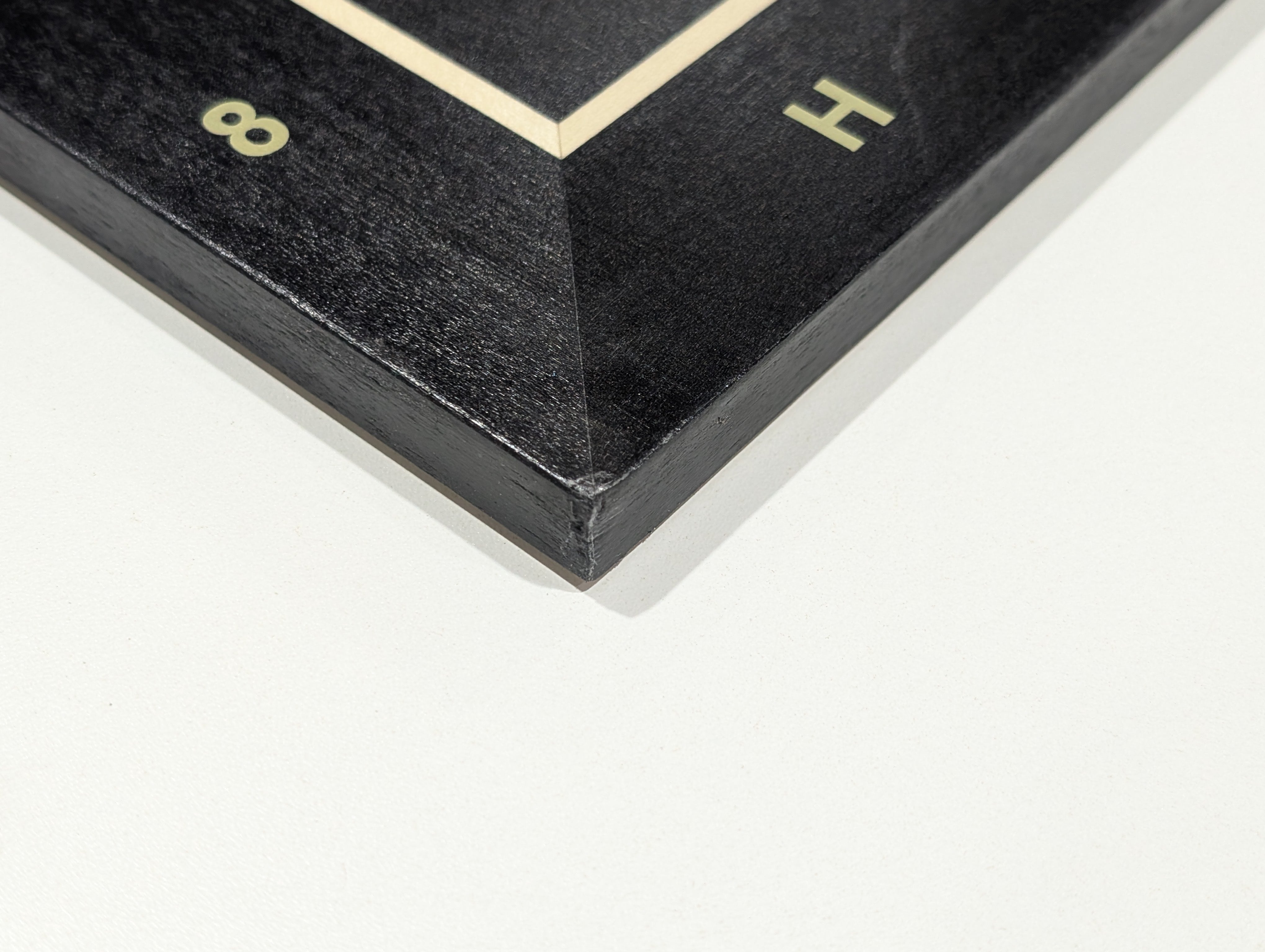 DEAL ITEM: 19" Wooden Chess Board with coordinates - Black Stained - Open Box - Chess-House