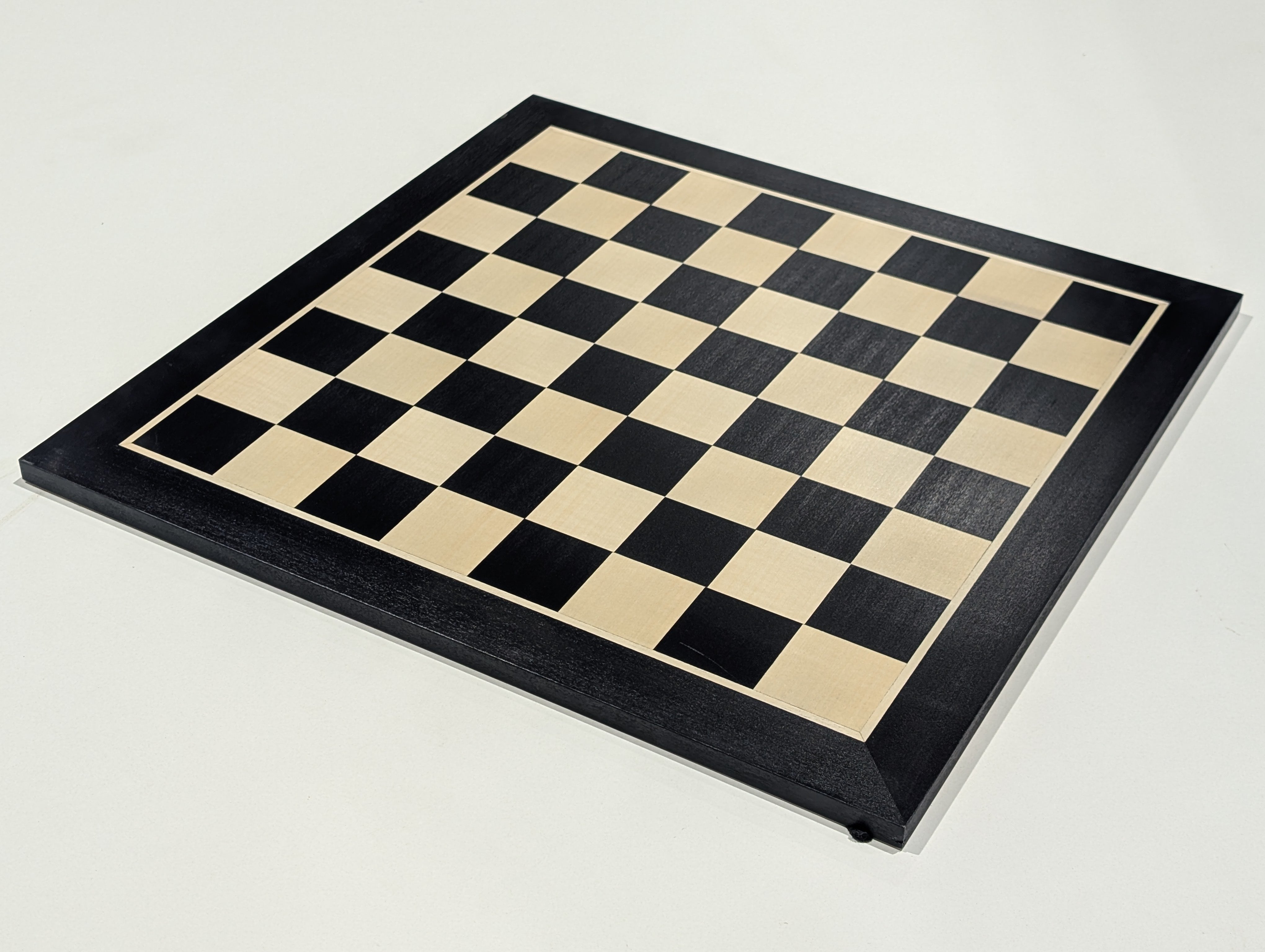DEAL ITEM: 19" Wooden Chess Board without coordinates - Black Stained - Open Box - Chess-House