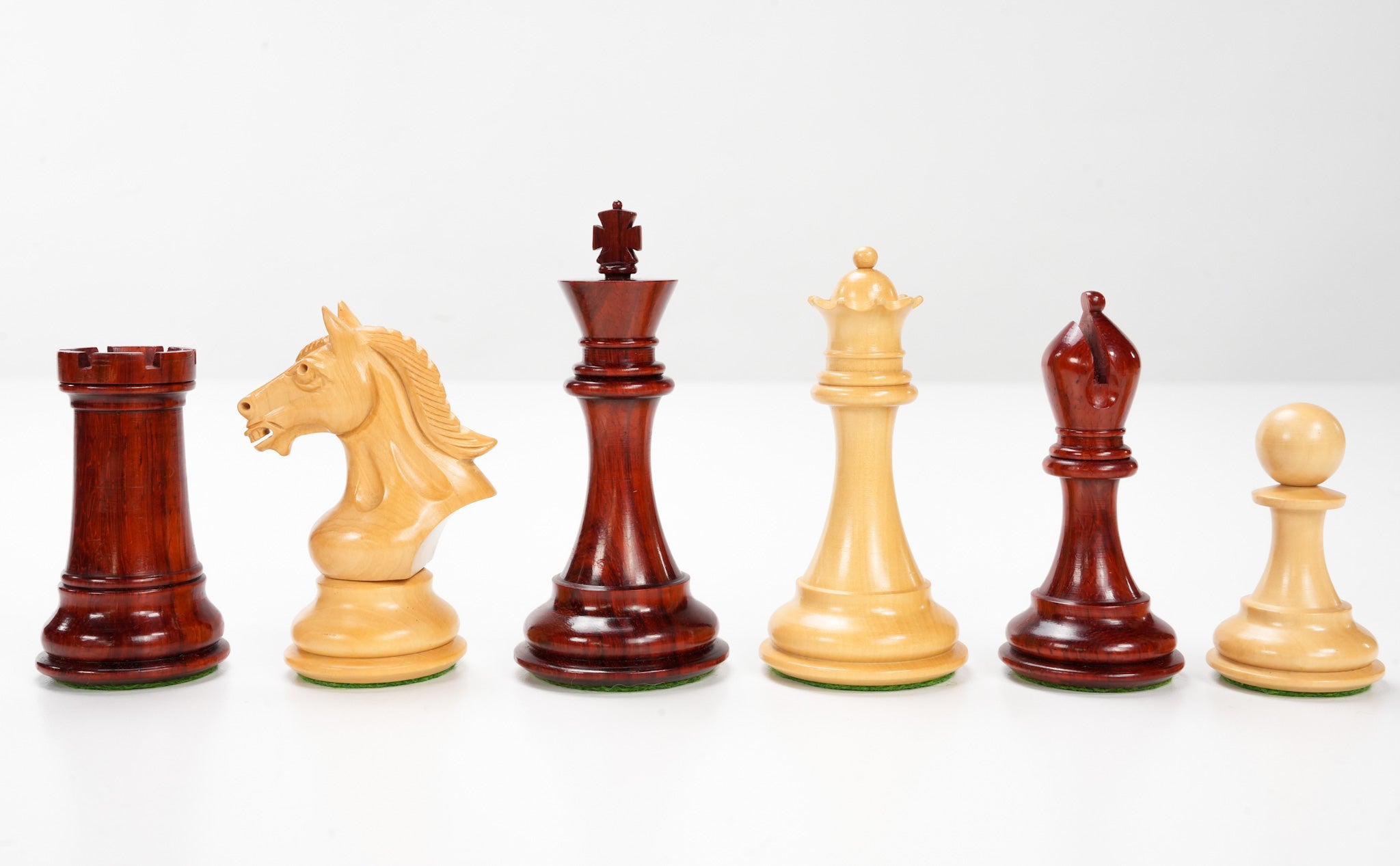Derby Knight Chess Pieces 4" Padauk - Piece - Chess-House
