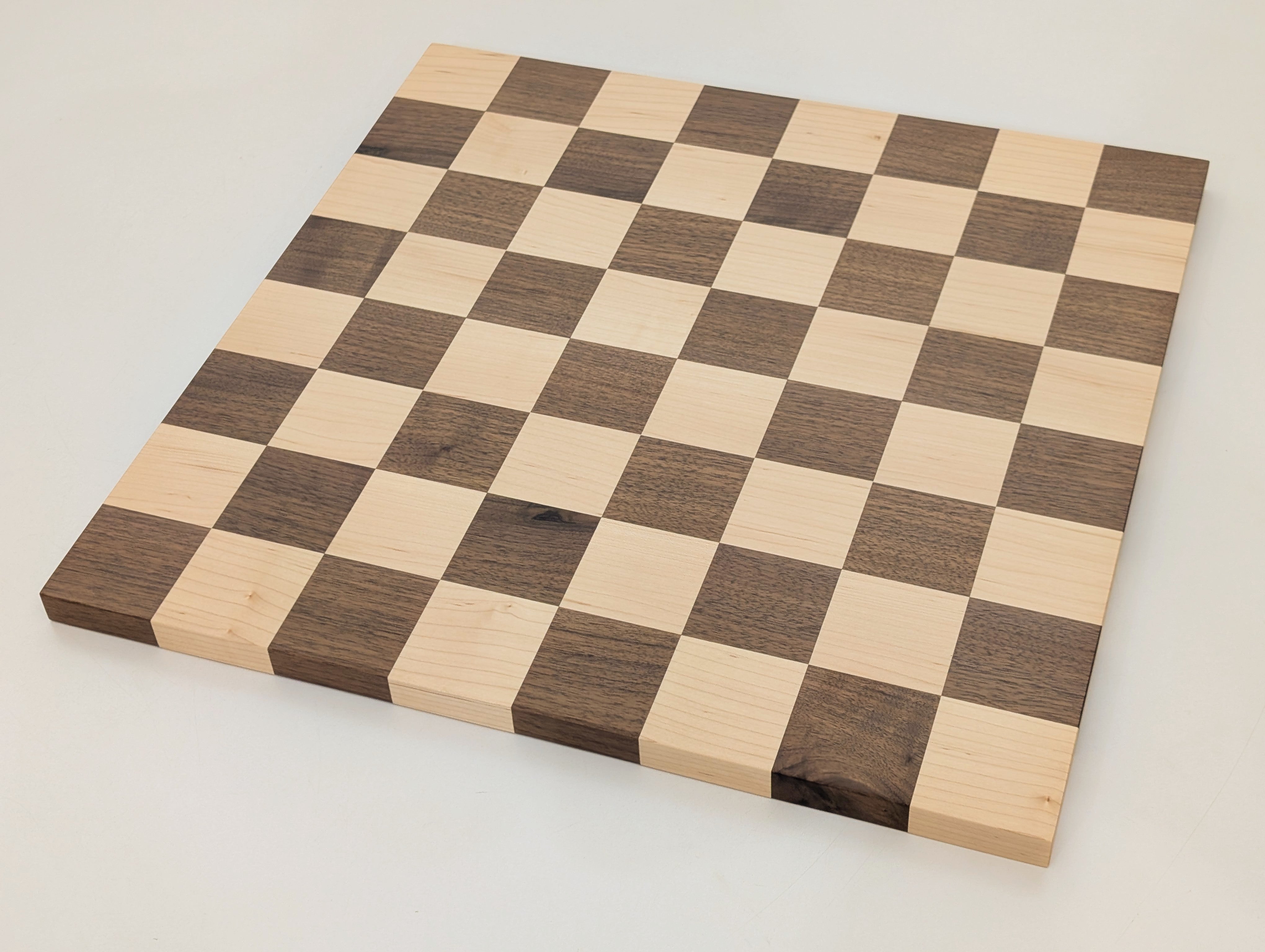 Edgeless 18" Hardwood Player's Chessboard 2.25" Squares JLP, USA - Board - Chess-House