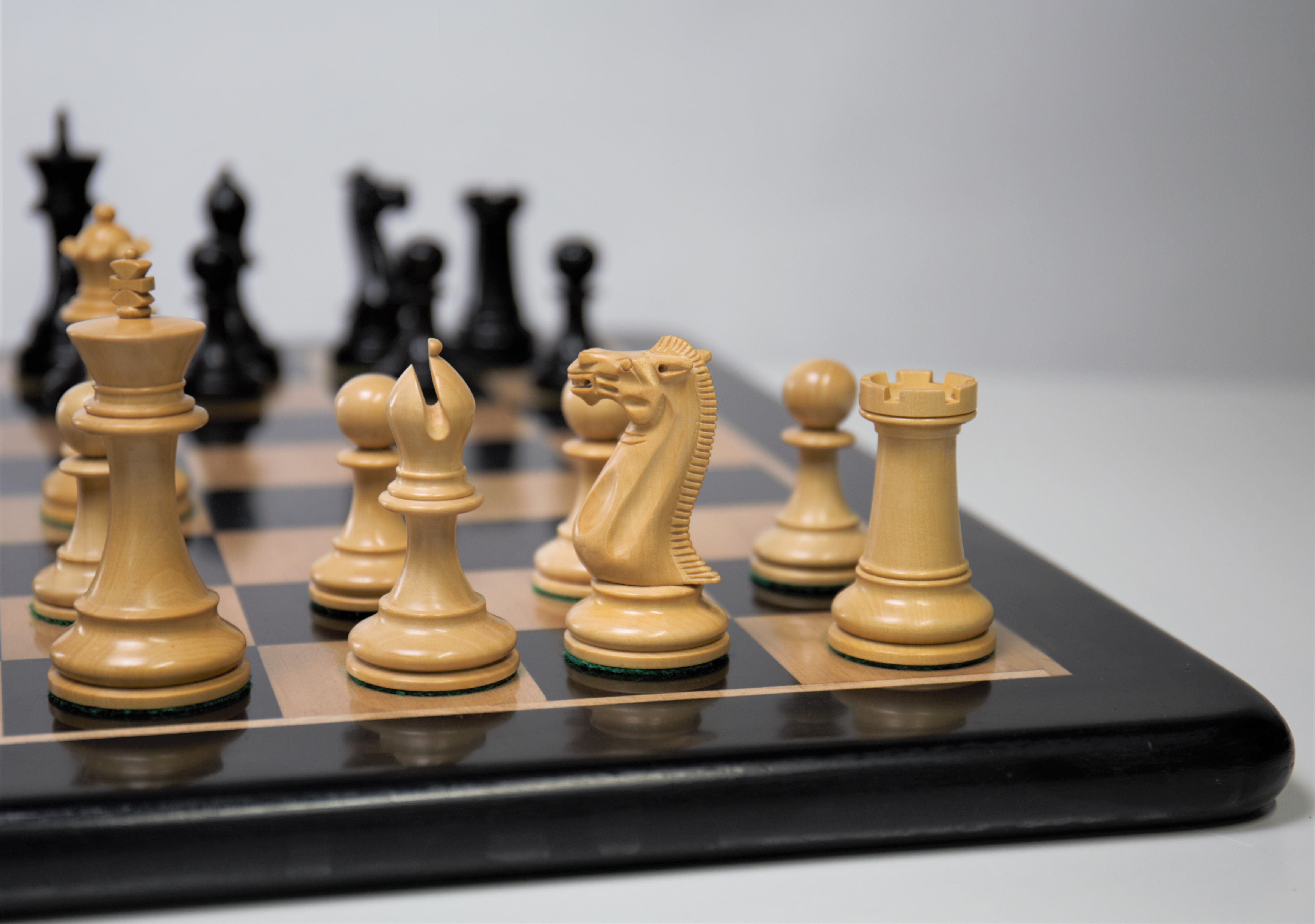 Executive Chess Men on Ebony Board - Chess Set - Chess-House