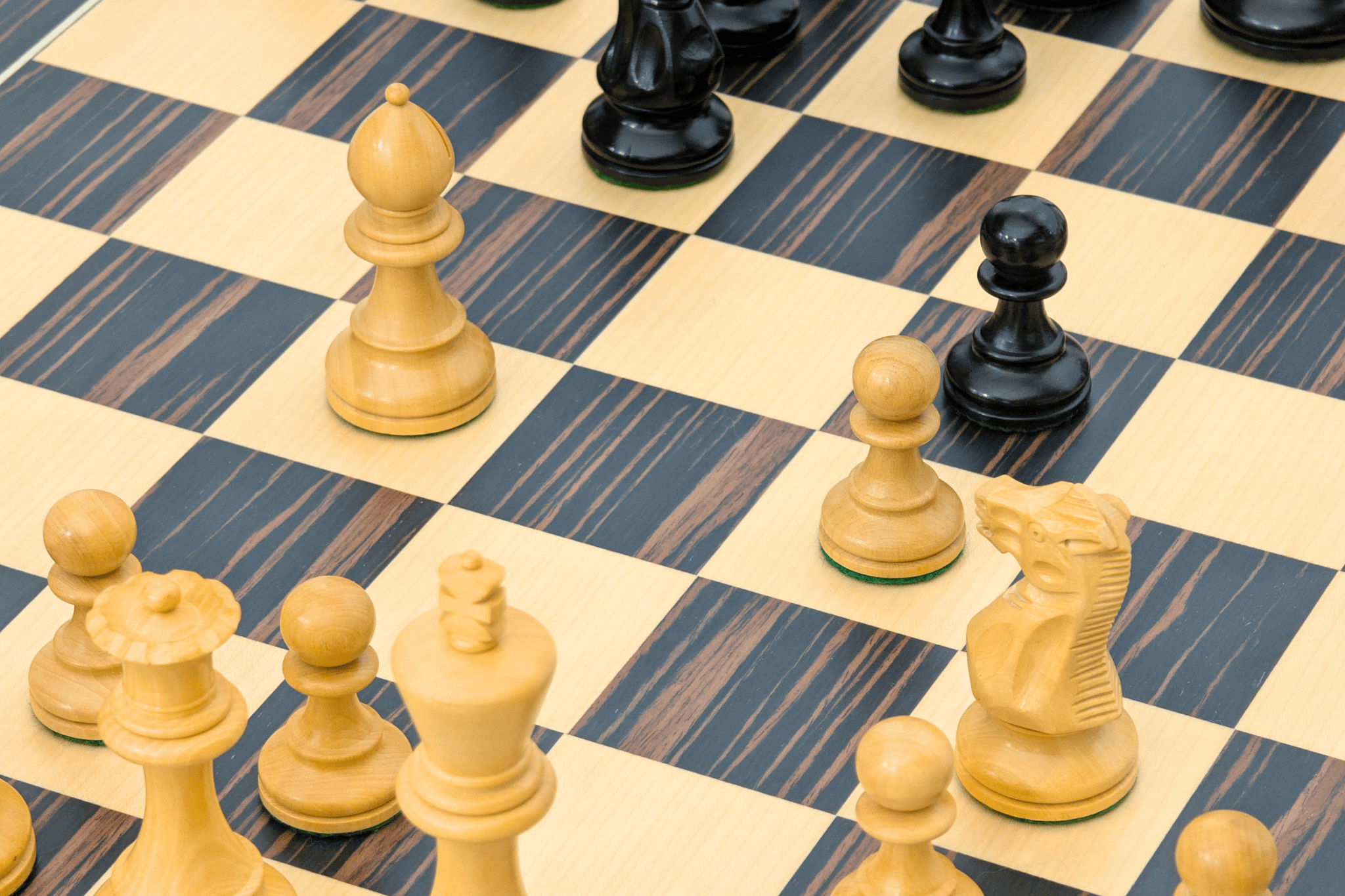 Grandmaster Tiger Ebony Chess Set - Chess Set - Chess-House