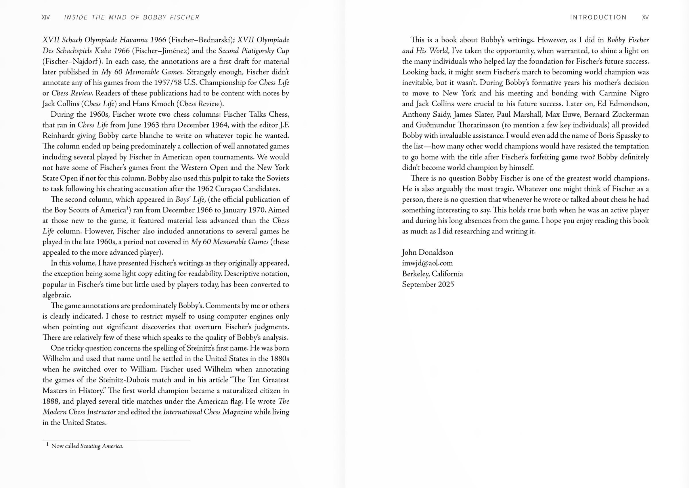 Inside the Mind of Bobby Fischer - Revisiting His Writings and Annotations - Donaldson - Book - Chess-House