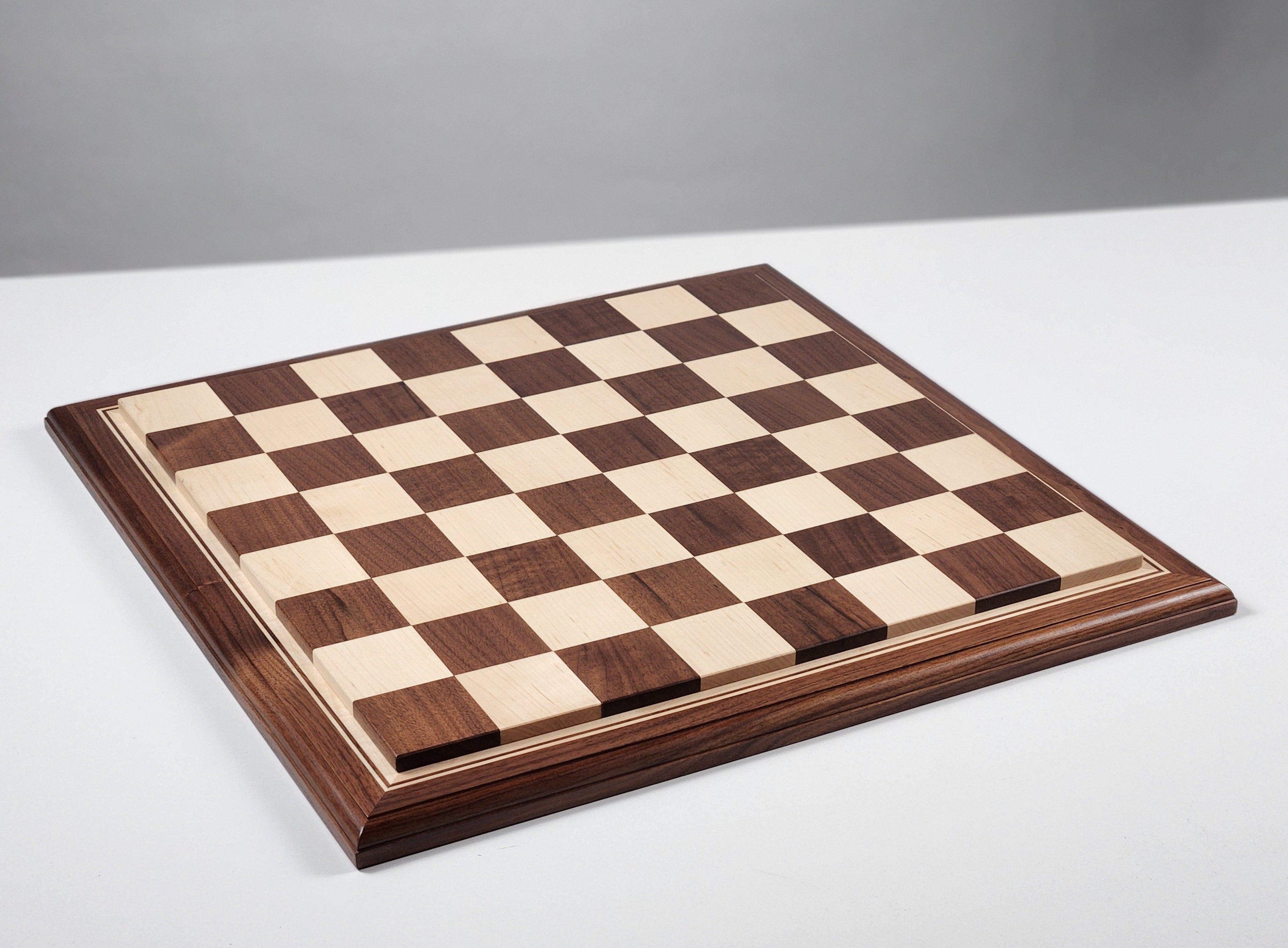 JLP Hardwood Chessboard - Oak Boarder - Board - Chess-House