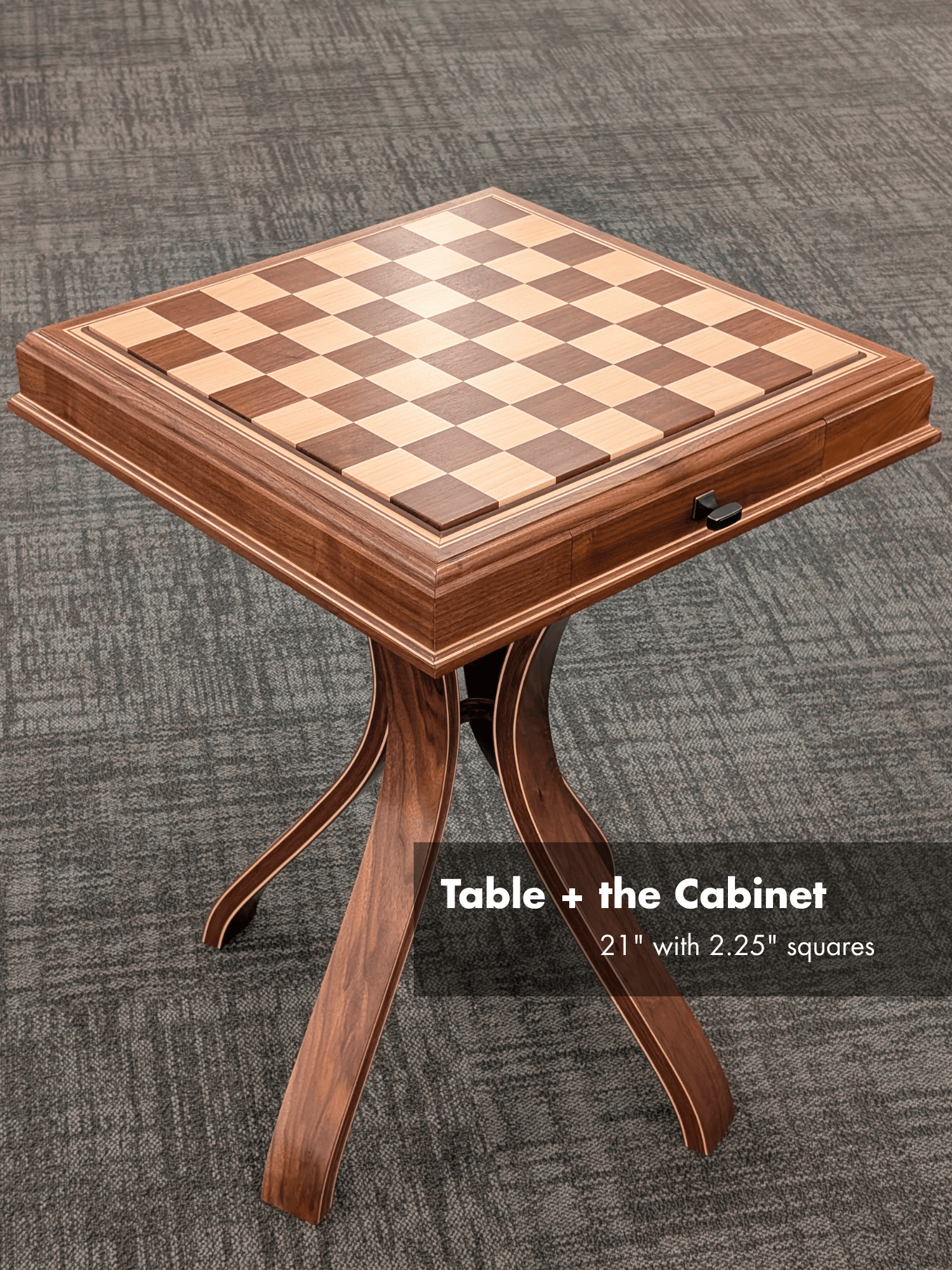 JLP Signature Chess Table in Walnut Maple Hardwoods - Table - Chess-House