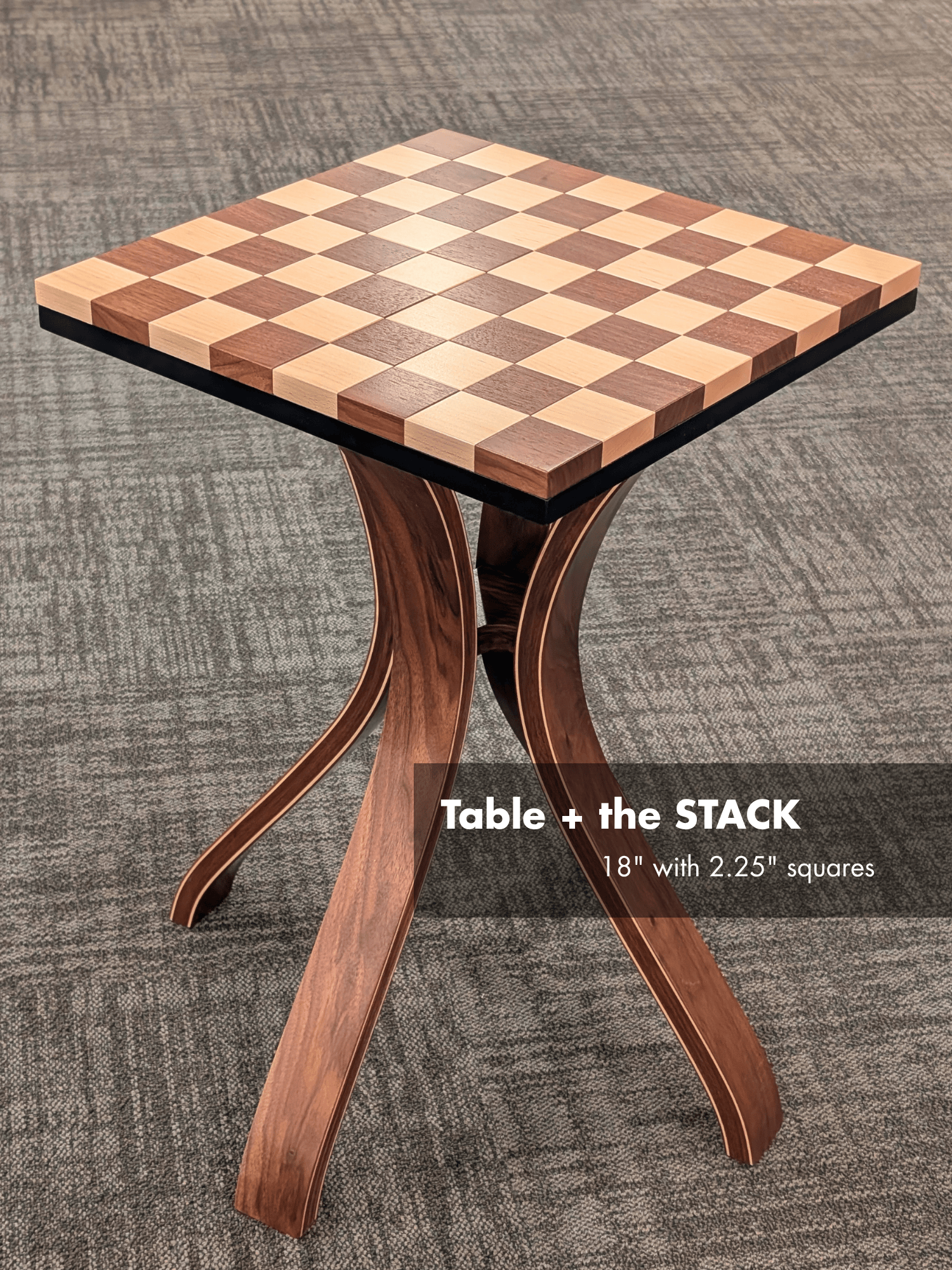 JLP Signature Chess Table in Walnut Maple Hardwoods - Table - Chess-House