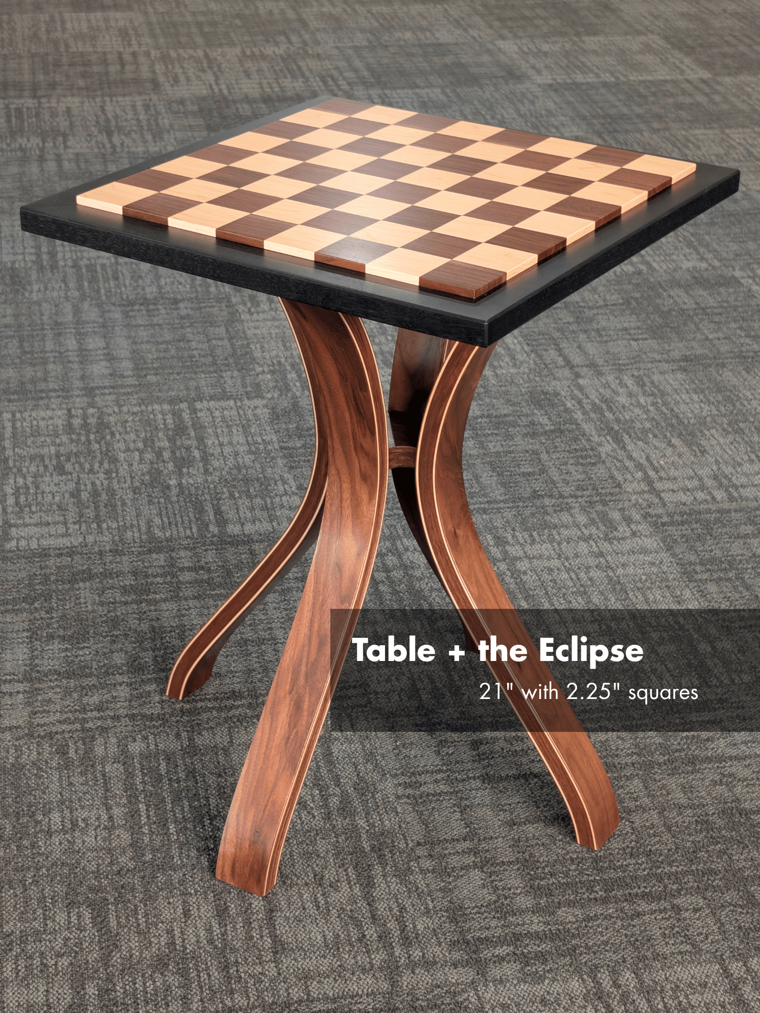 JLP Signature Chess Table in Walnut Maple Hardwoods - Table - Chess-House
