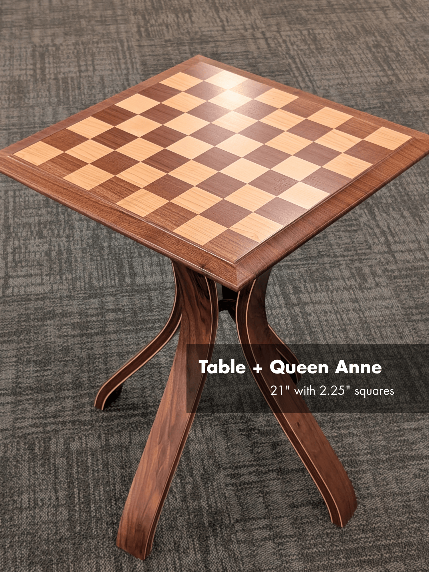 JLP Signature Chess Table in Walnut Maple Hardwoods - Table - Chess-House