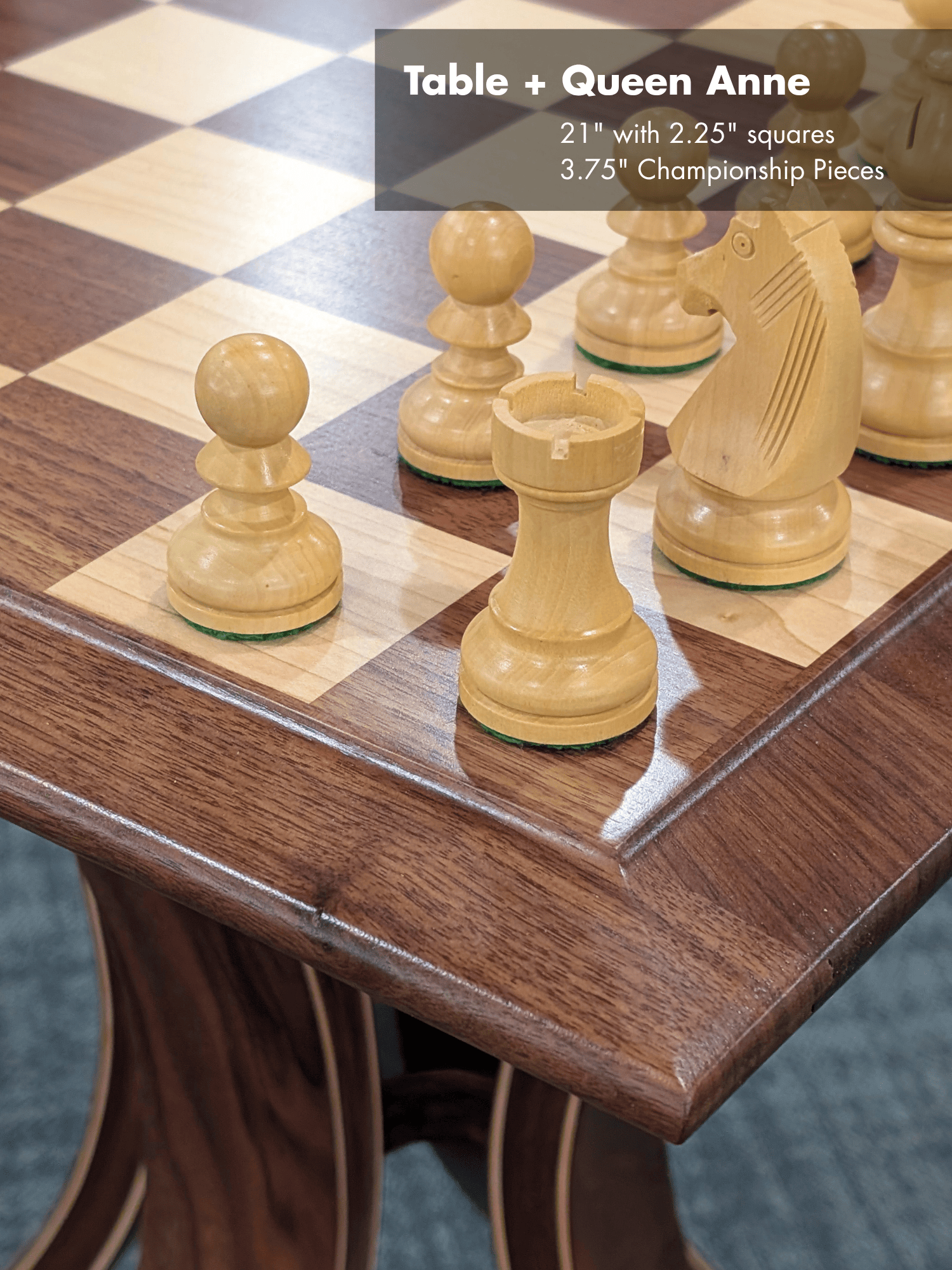 JLP Signature Chess Table in Walnut Maple Hardwoods - Table - Chess-House