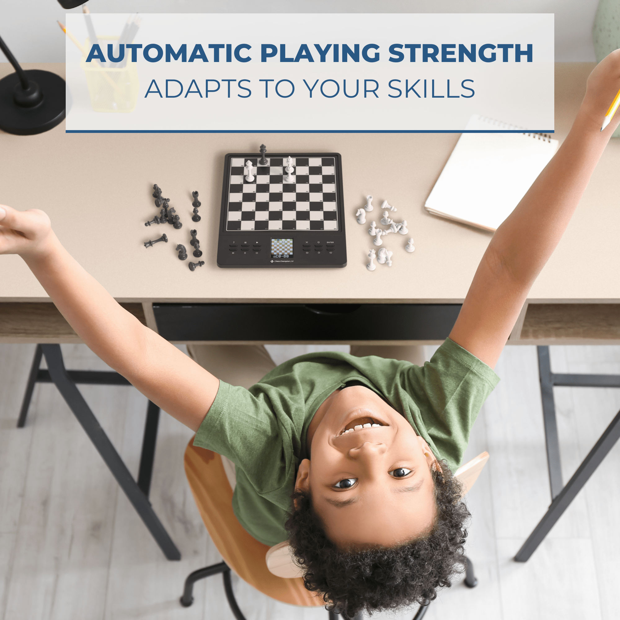 Millennium ChessChampion 2.0 – Smart Chess Trainer with Tips, Games & Color Display - Chess Computer - Chess-House