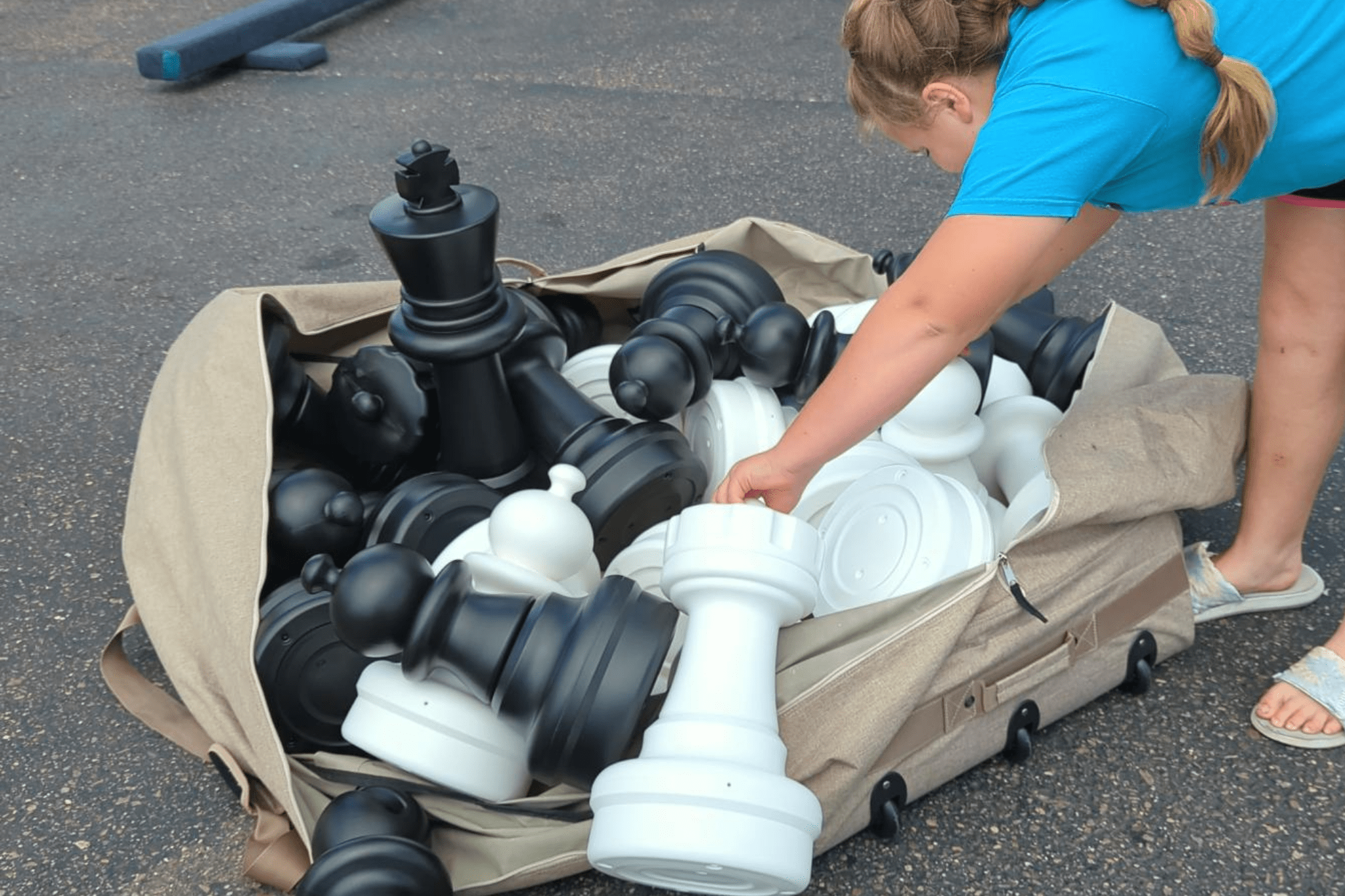 Rolling Storage Bag for 25" Giant Chess - Giant Game - Chess-House