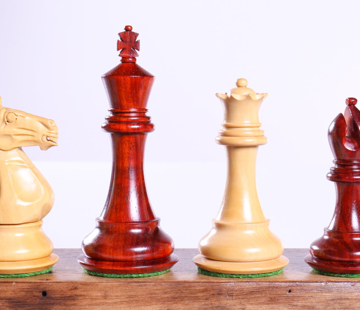 SINGLE REPLACEMENT PIECES: 4" Padauk Supreme Staunton Pieces - Parts - Chess-House