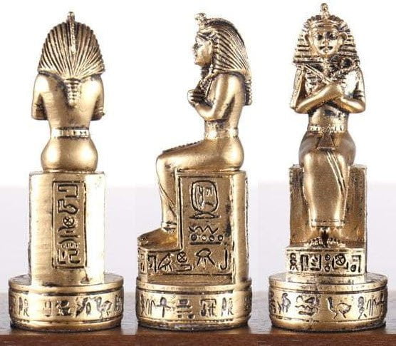 SINGLE REPLACEMENT PIECES: Gold and Silver Egyptian Chess Set - Parts - Chess-House