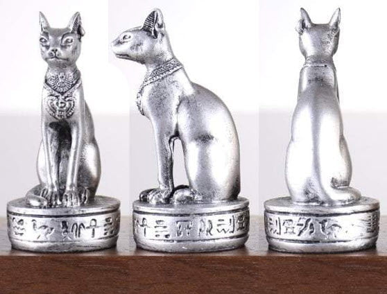 SINGLE REPLACEMENT PIECES: Gold and Silver Egyptian Chess Set - Parts - Chess-House