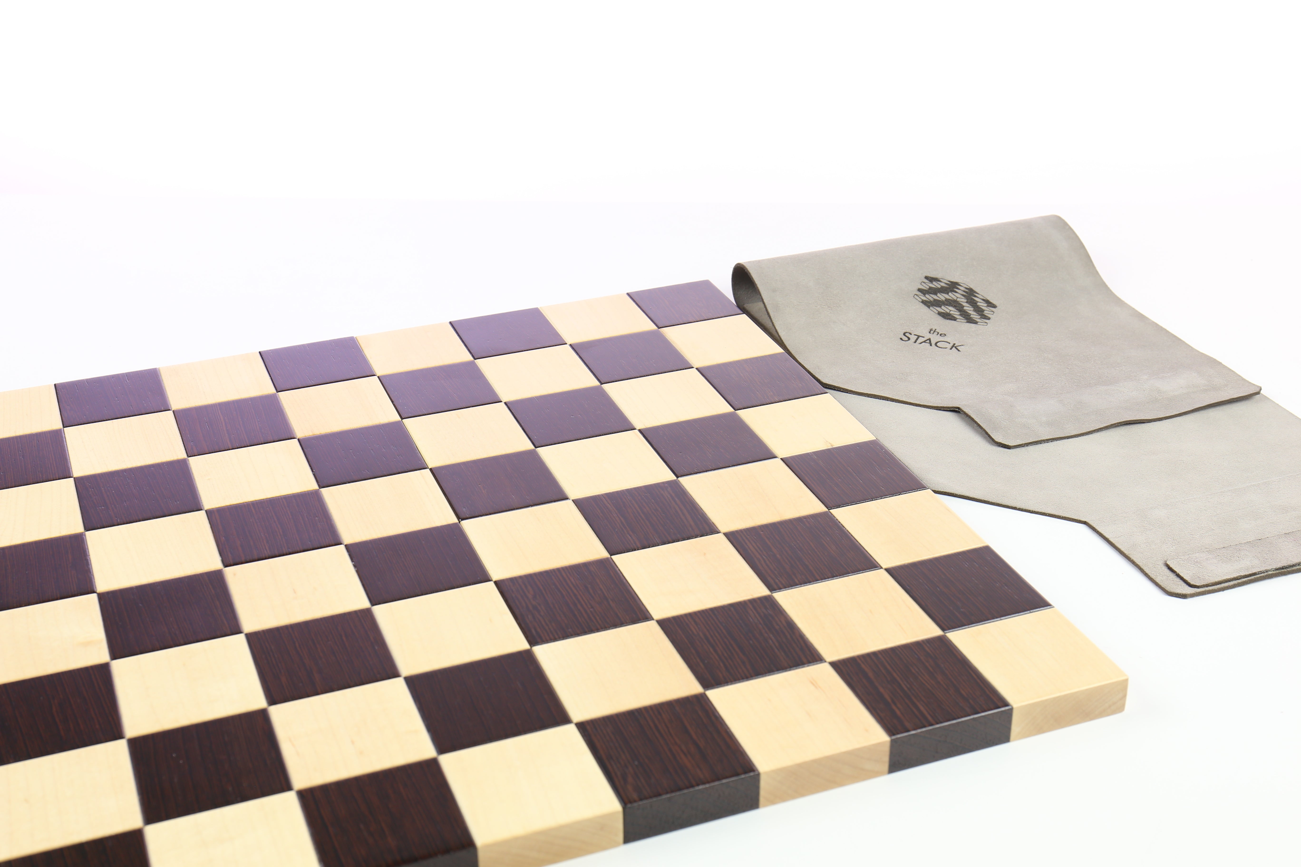 the STACK Chessboard - Tournament Edition in Wenge and Maple (DISCOUNTED FOR IMPERFECTION) - Board - Chess-House