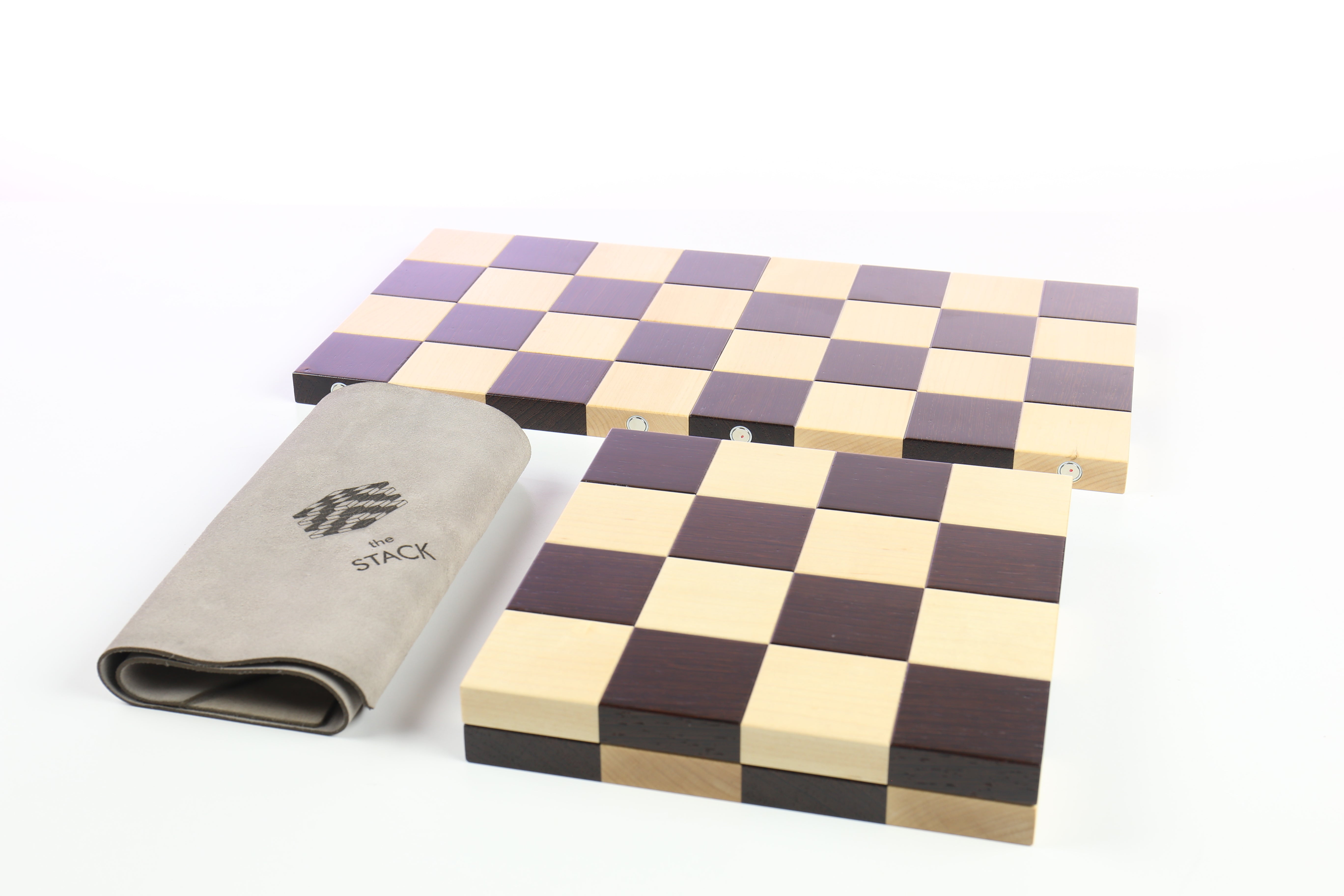 the STACK Chessboard - Tournament Edition in Wenge and Maple (DISCOUNTED FOR IMPERFECTION) - Board - Chess-House