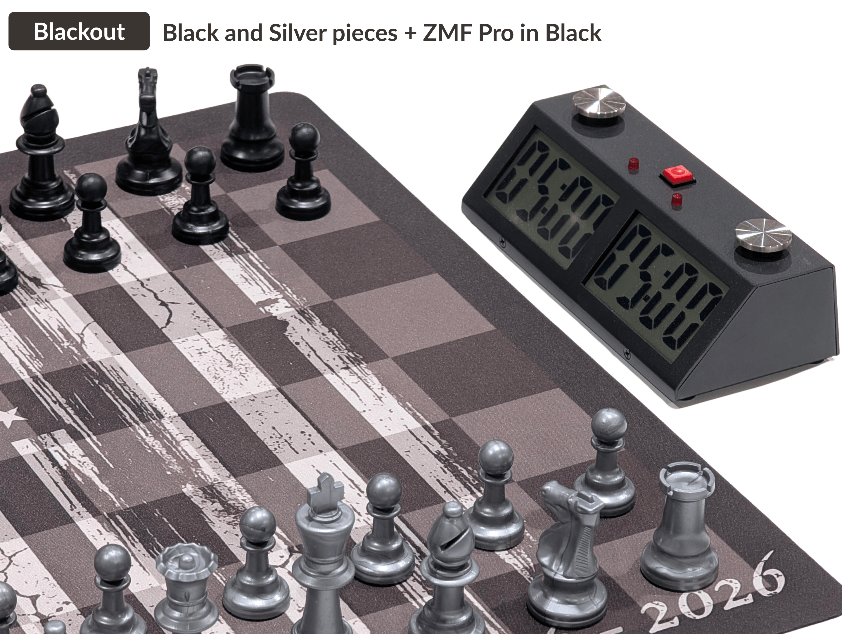 USA 250 Chess Set - Chess House Weighted Club Style - Chess Set - Chess-House