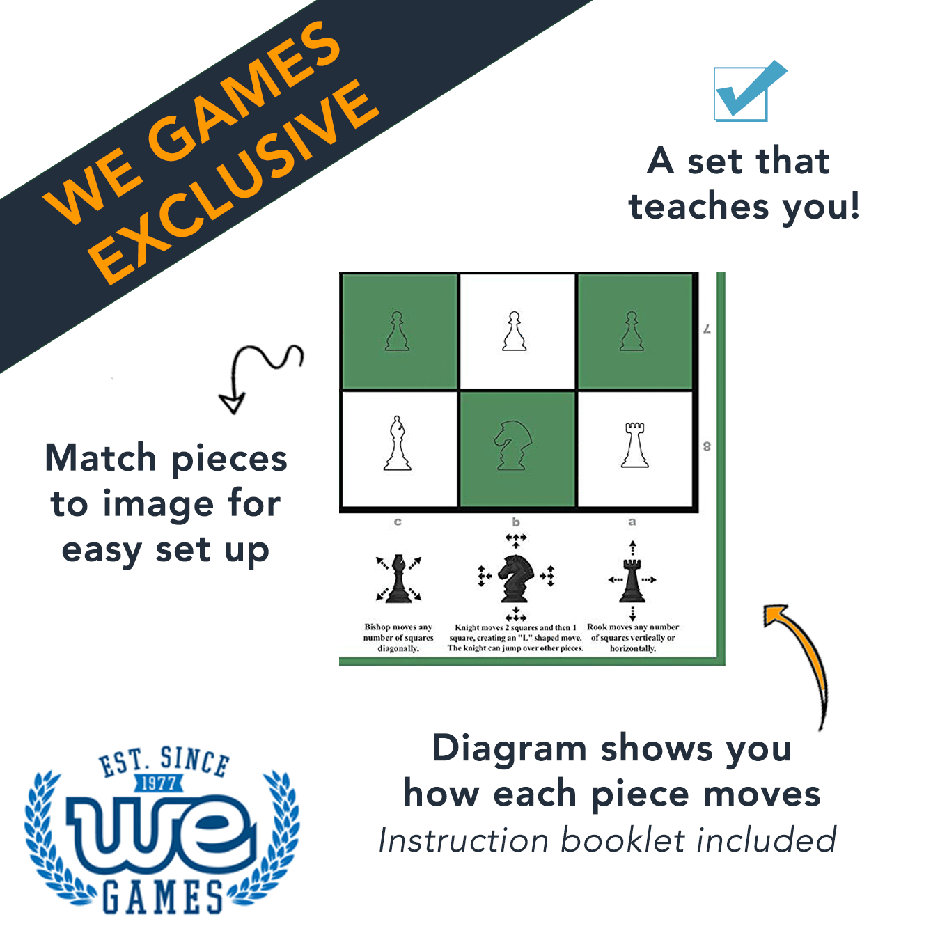 15" Collector's Teacher Chess Set Chess Set