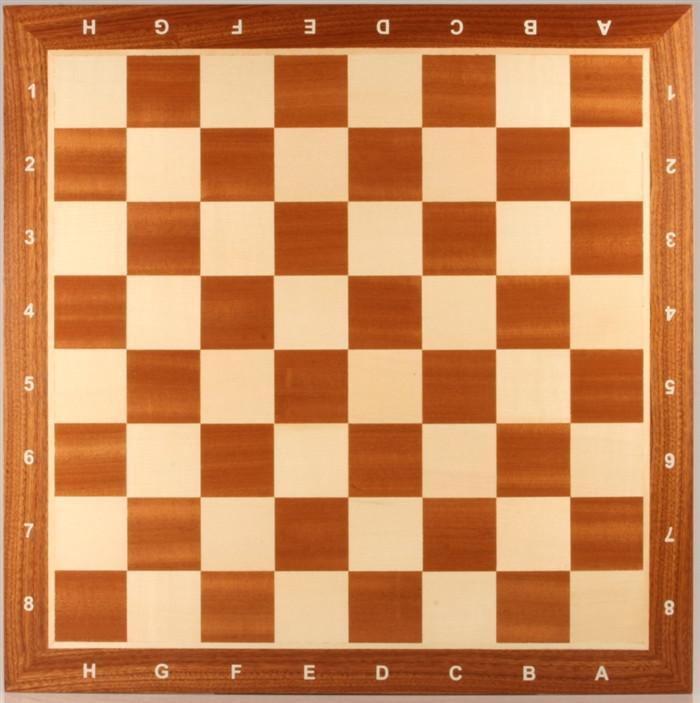 16" Wooden Chess Board with coordinates - Board - Chess-House
