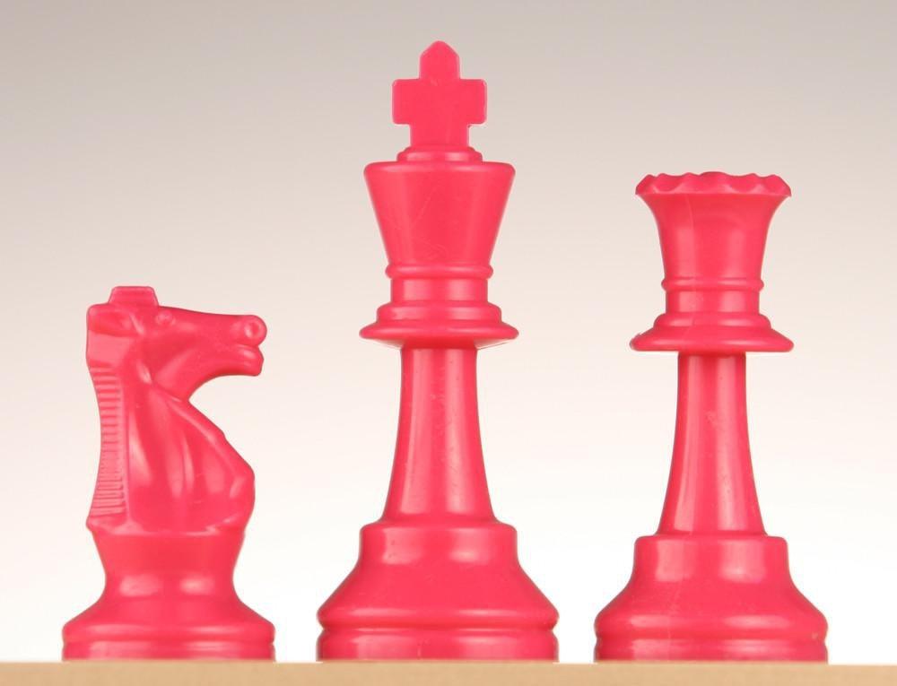 3 3/4" Colored Chess Pieces - Set of 17 Pieces - Piece - Chess-House