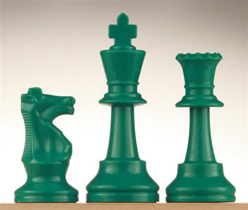3 3/4" Colored Chess Pieces - Set of 17 Pieces - Piece - Chess-House