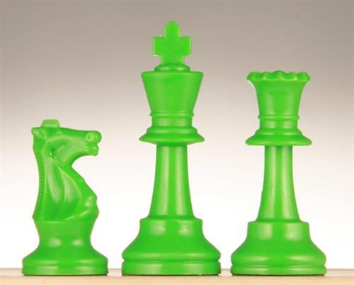 3 3/4" Colored Chess Pieces - Set of 17 Pieces - Piece - Chess-House