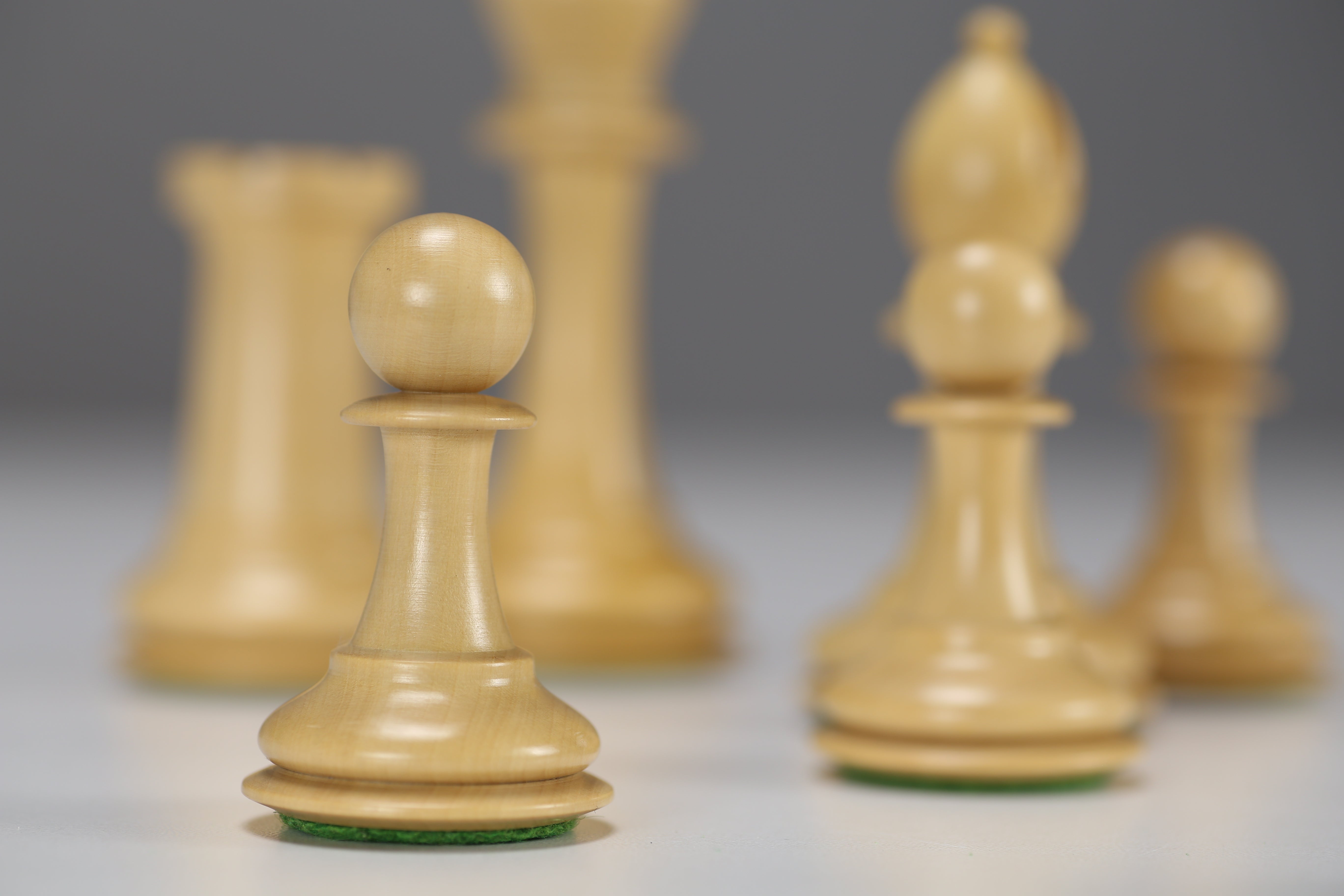 4.25" Padauk Red Rum Design Chessmen - Piece - Chess-House