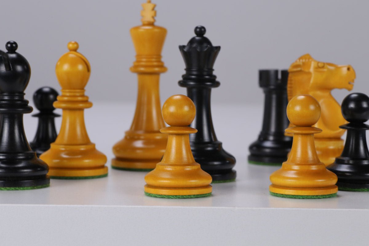 Antiqued Fischer Style Chess Pieces - Piece - Chess-House