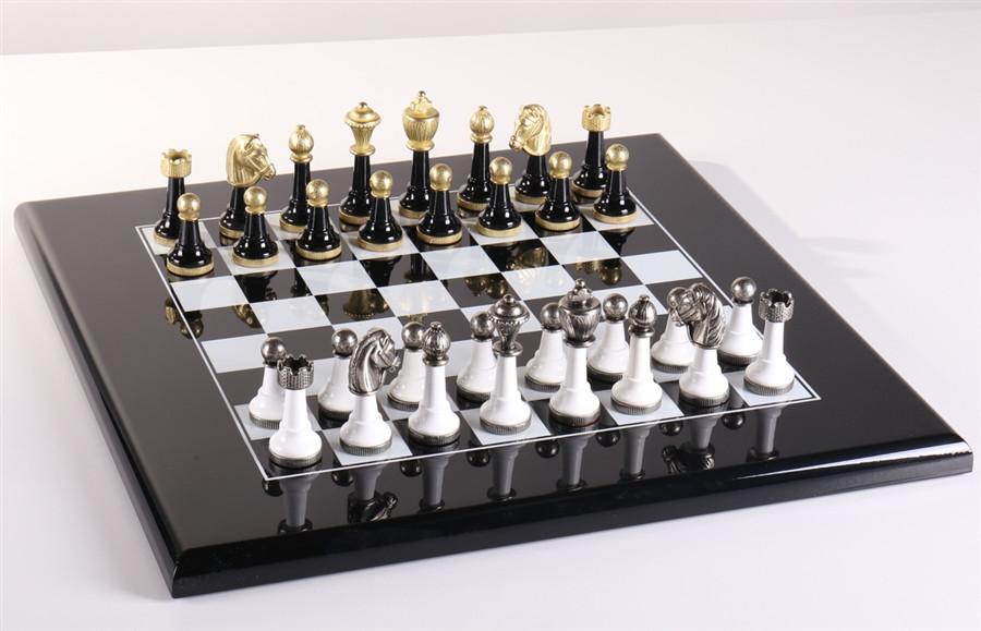Black & White Wood And Metal Set - Chess Set - Chess-House