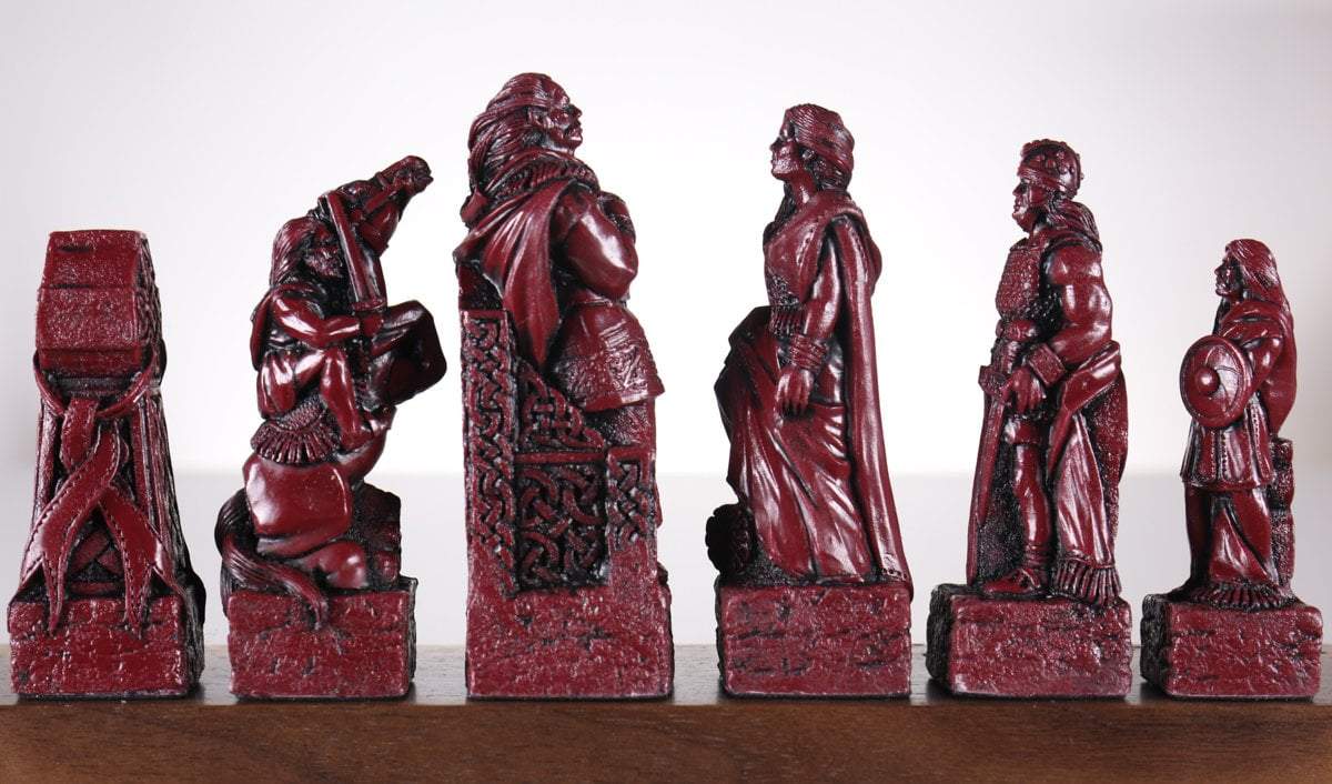 Celtic Vs. Vikings Chess Pieces - SAC Antique Finish Piece