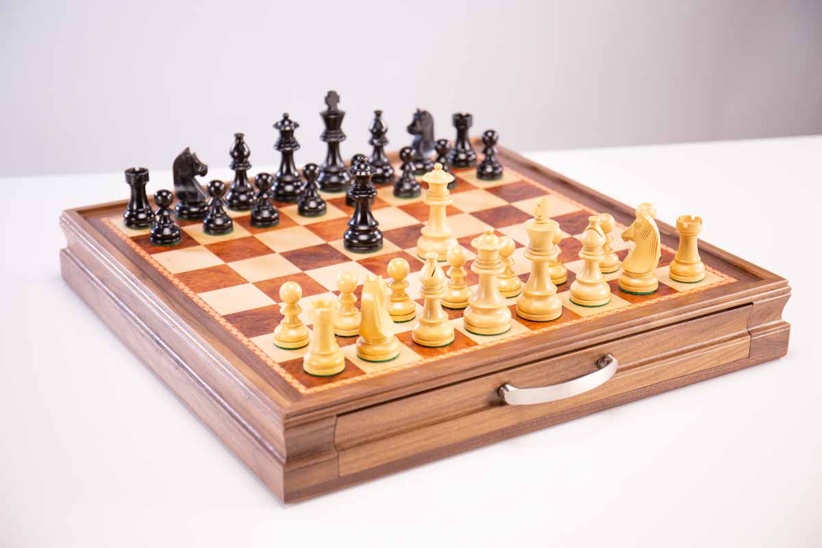 Championship Chess Pieces with Storage Board - Chess Set - Chess-House