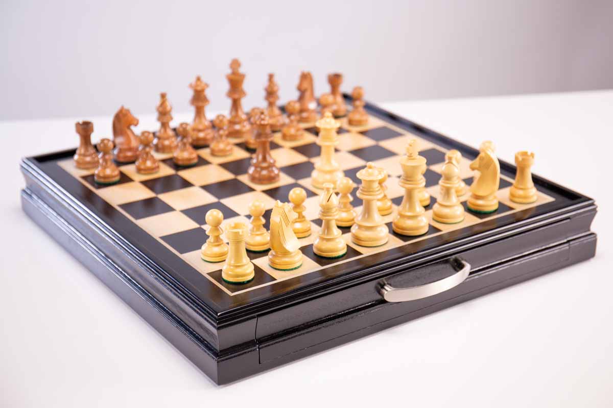 Championship Chess Pieces with Storage Board - Chess Set - Chess-House