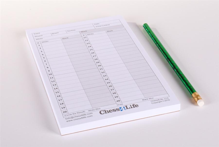 Chess4Life Tear-off Scoresheets - 100 games - Book - Chess-House