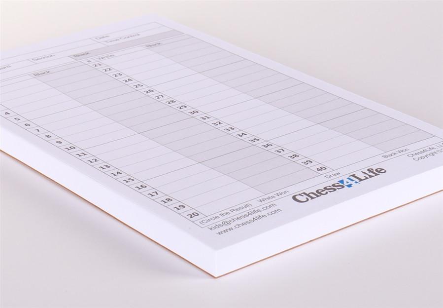 Chess4Life Tear-off Scoresheets - 100 games - Book - Chess-House