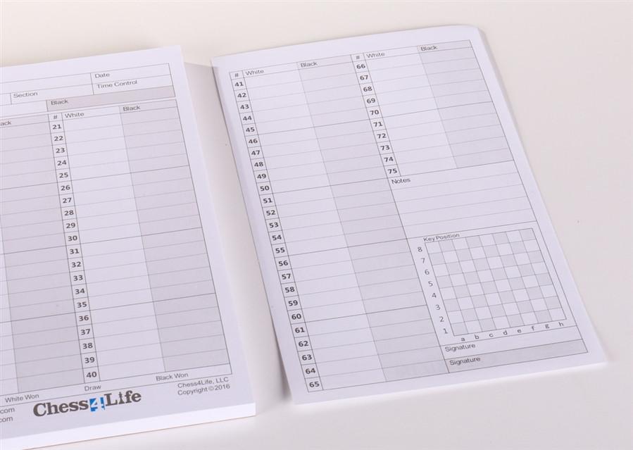 Chess4Life Tear-off Scoresheets - 100 games - Book - Chess-House