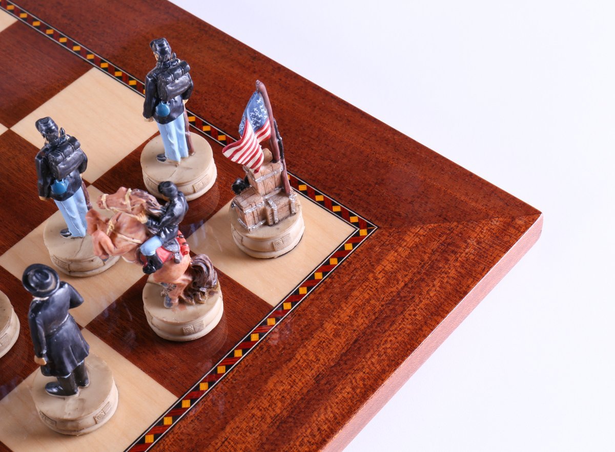 Civil War Chess Set with Storage - Chess Set - Chess-House