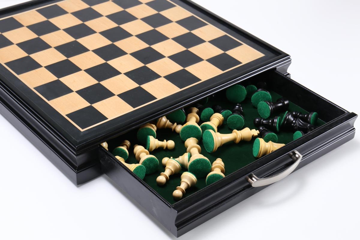Club Chess Pieces with Storage Board - Chess Set - Chess-House