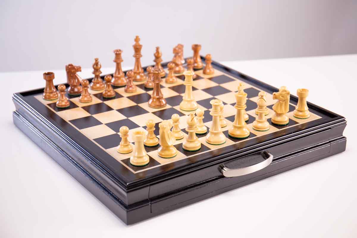Club Chess Pieces with Storage Board - Chess Set - Chess-House