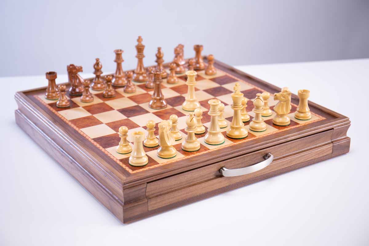 Club Chess Pieces with Storage Board - Chess Set - Chess-House