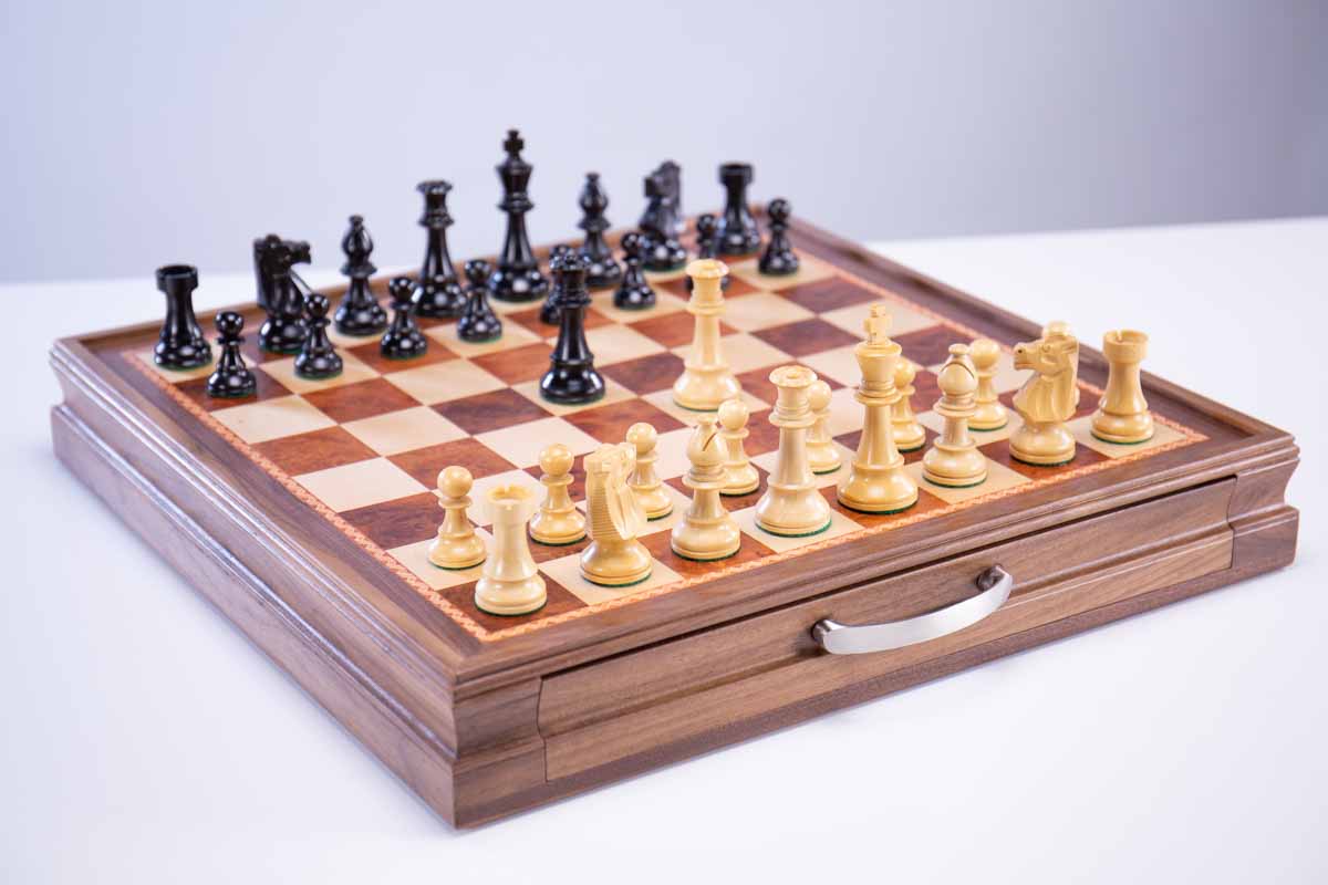 Club Chess Pieces with Storage Board - Chess Set - Chess-House